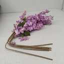 Purple Long Stem Delphinium Artificial Flower 6pcs Fake Larkspur Artificial Flowers 35.43''Silk Flower for Tall Vase Floral Arrangement Wedding Centerpieces Home Garden Party Decor(Purple)