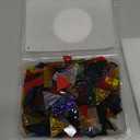 Lanyani Extra-Large Size Transparent Glass Mosaic Tiles for Crafts, Textured Stained Glass Mosaic Tiles Pieces 2 Pounds Bulk, Vibrant Cathedral Tiles for Mosaic DIY (XL/2lb /300pcs)