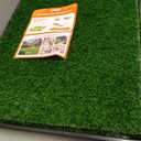 LOOBANI Large Dog Grass Pad with Tray - 35x23in Dog Litter Box with 2 Artificial Grass Patch + 2 Washable Pee Pads - Quickly Absorbency Indoor Outdoor Potty for Patio Balcony Apartment Use