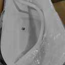 70" Acrylic Freestanding Bathtub, Double Ended Free Standing Tub, Soaking Tub with Integrated Slotted Overflow, Toe-Tap Chrome Drain, cUPC Certified, Glossy White