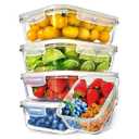 Fullstar Prep Naturals 5 pc Glass Storage Container Set