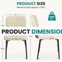 OLIXIS Dining Chairs Set of 2, Mid Century Modern Kitchen Chairs