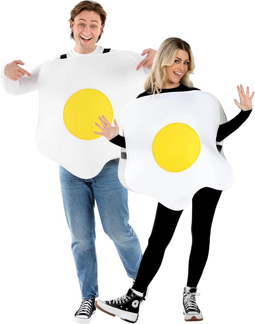 fun shack Egg Costume Adult, Fried Egg Costume Adult, Egg Halloween Costume Adult, Breakfast Costume Adult