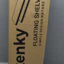 Solid Wood Floating Shelves for Wall, Rustic Farmhouse Wall Mounted Shelf Set of 2, Heavy Duty Bathroom & Living Room Decor (Walnut Color, 23.5''x 7''x 1.5'')