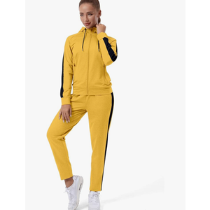 TEZO Womens Full Zip-Up Hoodie Tracksuit Set Long Sleeve Casual Jogging Suits Workout Gym 2 Piece Outfits with Pockets XL