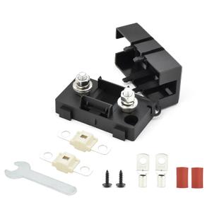 Midi ANS-H Bolt Down Fuse Hoder with 2X 80A Spare fuses, terminals, Shrinking Tubes, Screws and fixig Wrench All in one Package Ideal for Car Van, RV, Trailer and Marine Boat (Midi 80A)