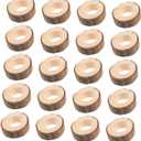 ETHZZLE 24pcs Rustic Handmade Wooden Napkin Rings for Cloth Napkins Lightweight Portable Holders with Strong Design Elegant Table Decor for Party and Valentine S Day