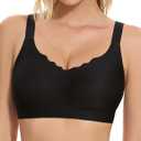 Bras for Women No Underwire, Wireless Bras with Support, Breathable Padded Everyday Bra, Size: 2XL