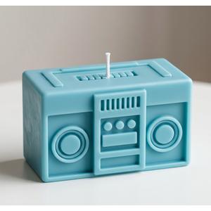 Retro Cassette Player Recorder Candle 2 Packs