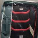 HIYUSEN-YDK Leather Car Seat Covers, Faux Leatherette Automotive Vehicle Cushion Cover for Cars SUV Pick-up Truck Universal Fit Set for Auto Interior Accessories (Black-Rose)