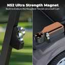 Upgraded Golf Cart Armrest with Cup Holder  Wide Comfort Pad, Universal Fit for EZGO, Club Car, Yamaha  Waterproof, Tool-Free Install, Fits 1" & 1.25" Square Tubes