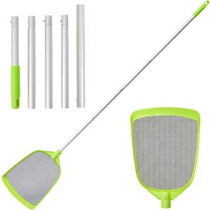 Pool Skimmer Net- Total Length 72 inches Rake with Pole,Accessories for Cleaning Inground/Above Ground Swimming Pool, Pond,Spa and Hot Tub Leaf Debris (Regular Mesh)