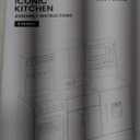 Tiny Land Play Kitchen for Kids, Toy Kitchen Set with Plenty of Play Features, New Modern Kids Wooden Play Kitchen Designed in Trendy Home Style with Curtains, Gift for Ages 3+