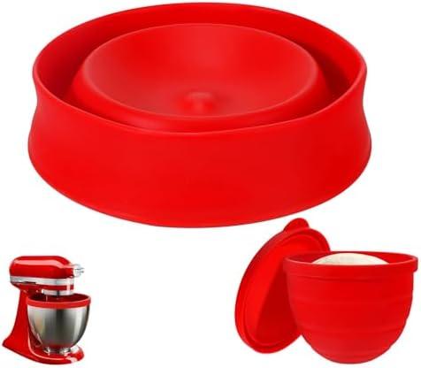 Silicone Bowl Compatible for Kitchen Aid Tilt-Head 5 QT and 4.5QT Stand Mixers - Inserts Liners Foldable for compact storage, Microwace & dishwasher safe.