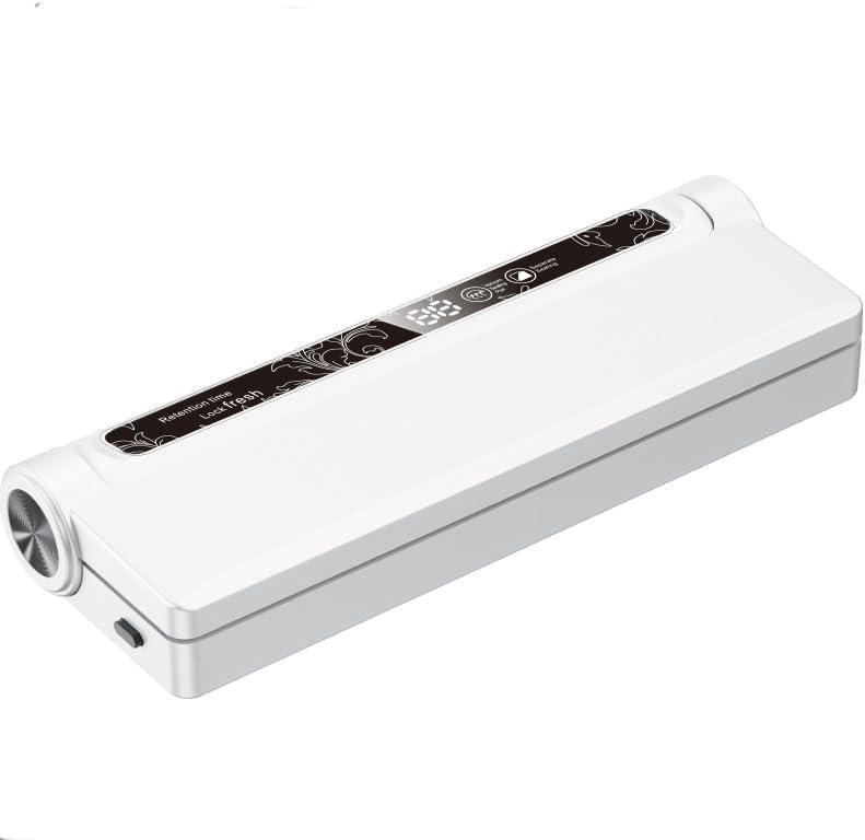 Food Vacuum Sealer Machine, 65KPA Strong Suction, Dry/Wet Modes, 20 Bags Included, Digital Countdown Timer, LED Indicator