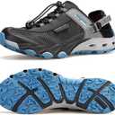 HUMTTO Men's Amphibious Water Shoes - Hiking Sandals for Men Outdoor Water Sandal Closed Toe Non-Slip River Shoes Summer Quick Drying Aqua Shoe Size 12 M