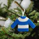 2 x Grandson Ornaments - Grandson Christmas Ornament - Family Ornaments for Christmas Tree - Grandsons Gifts, Gifts for Grandsons from Grandma Grandpa - Crochet Ornament 2025 & Card