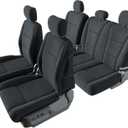 Neoprene Seat Covers for F-150 2015-2025, F250/F350 2017-2025 Trucks. Black Waterproof Front and Rear Full Seat Covers Protector.
