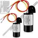 AMI PARTS 8333A9021 Fits for Coleman Hard Start Capacitor kit (2pcs)8333a9021 8335-9021, and 9333-9021 Replacement AC Hard Start Kit, Air Conditioner RVP Products Start Device Package for Coleman AC
