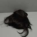 7JHH WIGS Long Natural Black Wig with Bangs Straight Wigs for Women,Heat Resistant Layered Synthetic Wigs for Daily Use