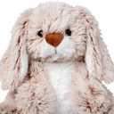 Melissa & Doug Burrow Bunny Stuffed Animal Plushie with Big Feet, Floppy Ears & Fluffy Tail, Adorable Pretend Play Toddler Toys for Girls & Boys 3+