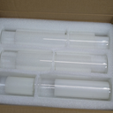 Set of 6 White Pillar Candles with Clear Glass Hurricane Holders- Elegant Cylinder Candle Vases for Weddings, Parties, Centerpieces, Home & Office Decor (White, 6 Set)