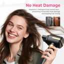 Atopskins 7 in 1 Blow Dryer Brush, Hair Dryer Brush Set 110,000 RPM with Negative Ion Hair Styler Multi Styling Dry, Curling, Volumizing, Straightening and Styling (Black)