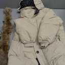 amropi Kids Girls Coats Hooded Puffer Jacket Winter Warm Parka Overcoat, 140 