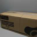 PetFusion Ultimate Cat Scratch Lounge, Cat Scratchers for Indoor Cats, Reversible & Durable, Made from Recycled Corrugated Cardboard, Walnut Brown