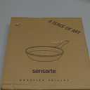 SENSARTE Nonstick Frying Pan Skillet, Swiss Granite Coating Omelette Pan, Healthy Stone Cookware Chef's Pan, PFOA Free (8/9.5/10/11/12.5 Inch) (9.5 Inch) (Gray)