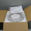 Semi Flush Mount Ceiling Light, Upgraded Larger Gold Glass Ceiling Light Fixture, Vintage Lighting for Hallway Kitchen Bedroom Dining Room, Bulb Not Included (11.03 inch)