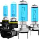 Headlight Bulbs Fit For Kia Forte 2017-2020,9005 H7 High Low Beam Combo,Super Bright 5500K White Light High Performance Halogen Light Bulbs,4PCS