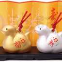 69 Cute Gold and Silver Bell Design Snakes 2025 Japanese Zodiac Pottery Room Ornament. for Happy New Year! Snake Figurine Ornament Decor