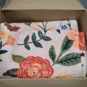 5x7 Washable Area Rug for Living Room, Floral Non-Slip Non-Shedding & Easy Care, Soft Low Pile Boho Indoor Floor Carpet for Living Room, Bedroom, Farmhouse, Dining Room, Kids Playroom, Beige