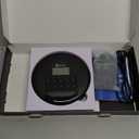 KLIM Nomad - Portable CD Player with Long-Lasting Battery - with Headphones - Radio FM - Compatible MP3 CD Player Portable - TF Card Radio FM Bluetooth - Ideal for Cars - Black Blue