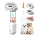 kurtmark Vacuum Dog Brush for Shedding, 4-in-1 Self Cleaning Slicker Brush for Dogs& Undercoat Rake for Dogs, Deshedding Grooming Tool, Anti-Static, Massage, Cleaning, Shedding & Combing All In One!