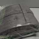 baibu Set of 6 Dining Chair Cushions, Dual-Layer Patent Design Memory Foam Kitchen Chair Cushions, Non-Slip Seat Pads with Ties, 16.5 x 16.5 x 3.5in, 6 Pack, Light Grey