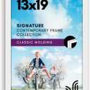 Americanflat 13x19 Picture Frame with Shatter-Resistant Glass - Signature Collection - Gallery-Style Frames Made of Engineered Wood - Photo Frame for Wall Display - White