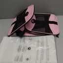 Cat Carrying Case - Pet Carrier Airline Approved, Protable and Breathable Pet Travel Carrier Removable Fleece Pad, Collapsible Cat Carrier Dog Carrier for Medium Cats Small Cats Dogs (Medium, Pink) (17.0"L x 11.0"W x 11.0"H)