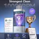 2026 Upgrade Makeup Brush Cleaner MachineNO.1-12X Cleaning PowerElectric Makeup Brush CleanerInternational Certification - 10000RPM Turbo MotorSuitable for All Brush BrushesWhite