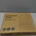 BRIGHTDECK Seat Cushion Winter Potable Seat Cover with Adjustanle Buckle for Full Back and Seat (Black)