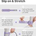 YOTTOY Ankle Straps for Cable Machines  Adjustable Padded Ankle Cuffs for Cable Kickbacks, Glute & Leg Workouts  Gym Attachments for Women & Men, Booty, Hip & Thigh Training (Purple)