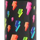 THERMOS FUNTAINER 16 Ounce Stainless Steel Vacuum Insulated Bottle with Wide Spout Lid, Lightning Bolt Girl