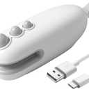 Mini Bag Sealer with Cutter, Rechargeable, Handheld Heat Sealer Machine with Magnetic, Portable Bag Sealer Heat Seal for Keep Food Fresh and Snacks Crispy. White