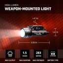 Streamlight 69260 TLR-1 HL 1000-Lumen 20000 Candela Rail-Mounted Tactical Weapon Light with Specific Compatibility Rail Locating Keys, Black