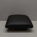 Low Height Rolling Stool Low Roller Seat PU Leather Square Roller Seat Stool Low Rolling Chair for Home Office Fitness Garage (Black)