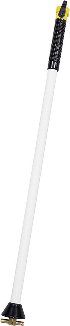 Camco - 21013 RV Straight Swivel Stik with Shutoff Valve- Creates Powerful Cleaning Action That Dislodges and Flushes Stubborn Waste Deposits and Combats Odors (40094), Black