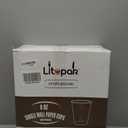 LITOPAK 400 Pack 8 oz Paper Cups, Brown Disposable Hot Coffee Cups for Party, Picnic, Travel, and Events