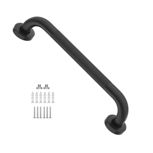 16 Inch Anti Slip Shower Grab Bar Oil Rubbed Black, Munzong Bathroom Grab Bar, Knurled Bathroom Balance Bar,Safety Hand Rail Support Handicap Elderly Injury Senior Assist Bath Handle