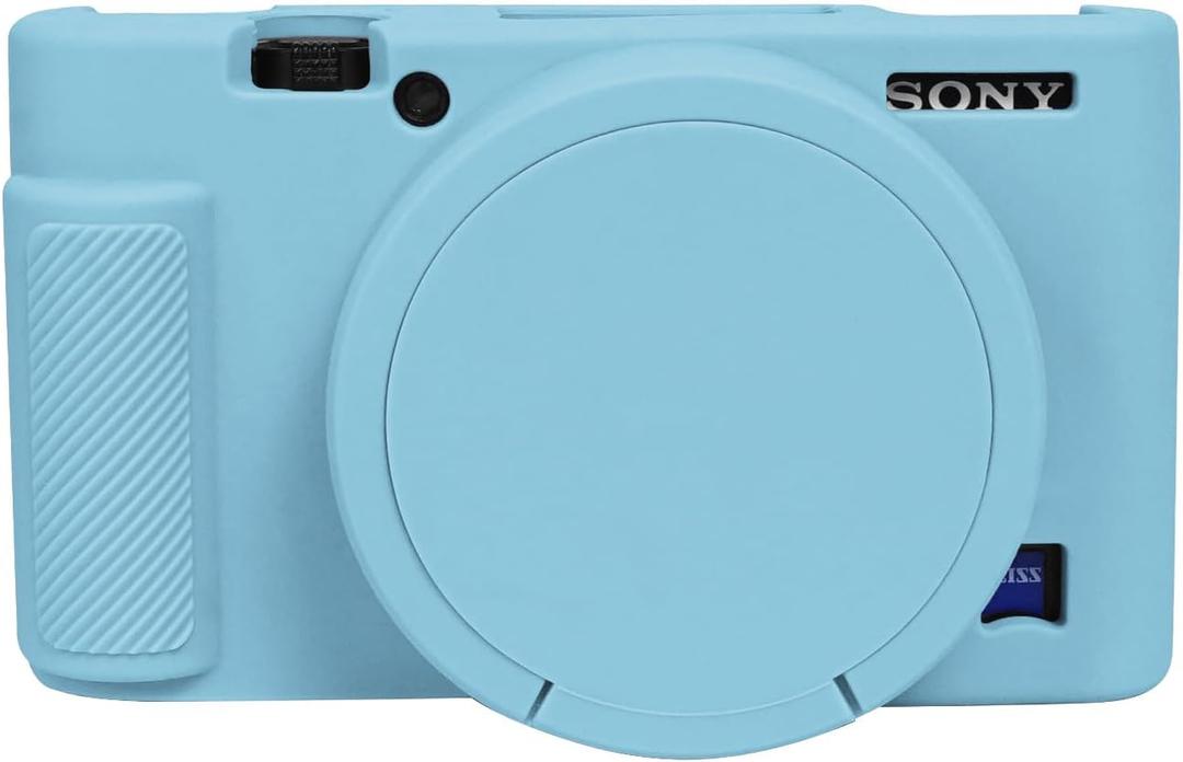 Easy Hood RX100 Case, Silicone Camera Case Lightweight Soft Carrying Cover with Removable Lens Cover for Sony DSC-RX100 III / RX100 V / RX100 IV / RX100 VII DSLR Camera (Blue)